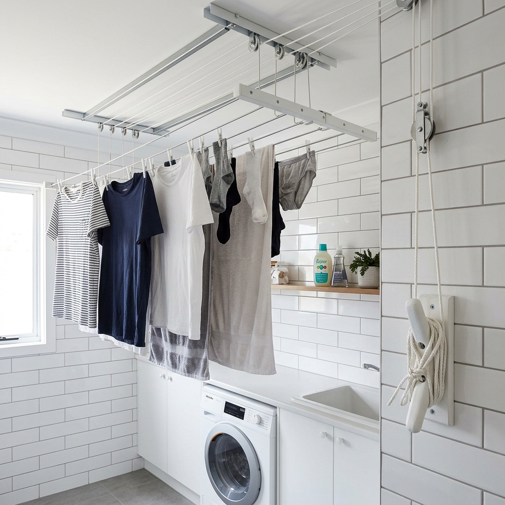 Retractable Ceiling Cloth Hanger installation in Chennai